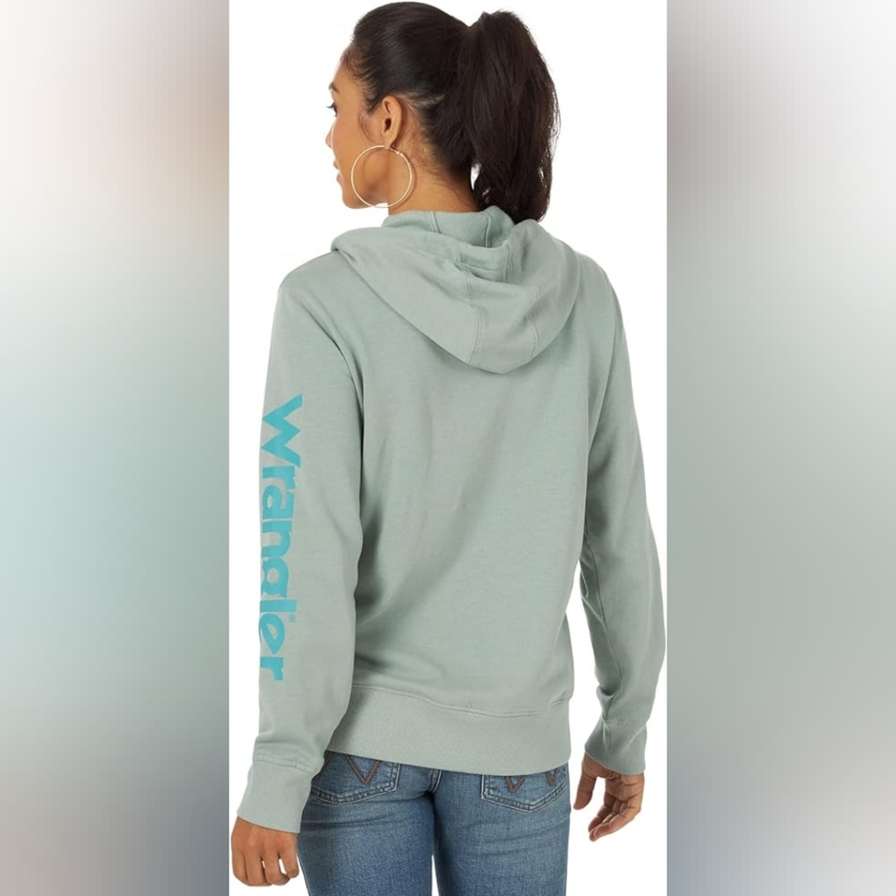 Wrangler - New With Tags! Retro Hoodie Sweatshirt - Picture 3 of 4